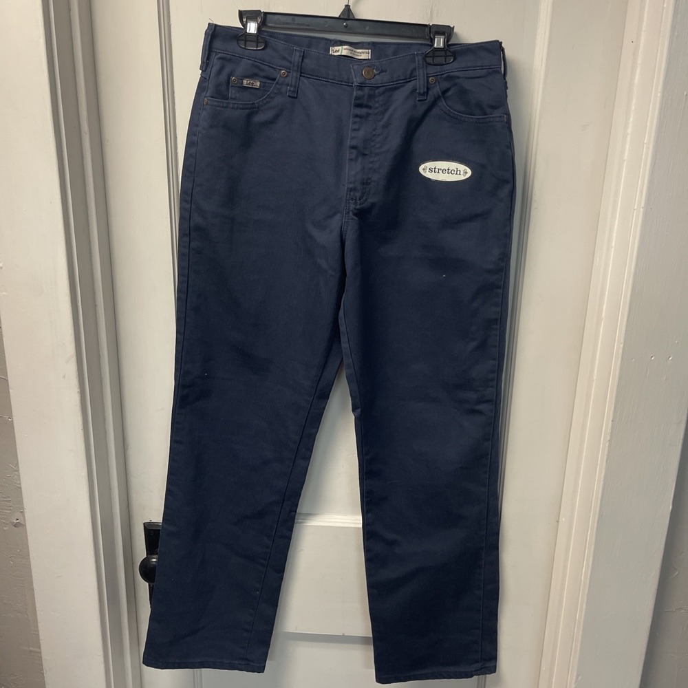 Women's New Tags Size 12M Lee Relaxed Fit Straight Leg Stretch Just Above Waist